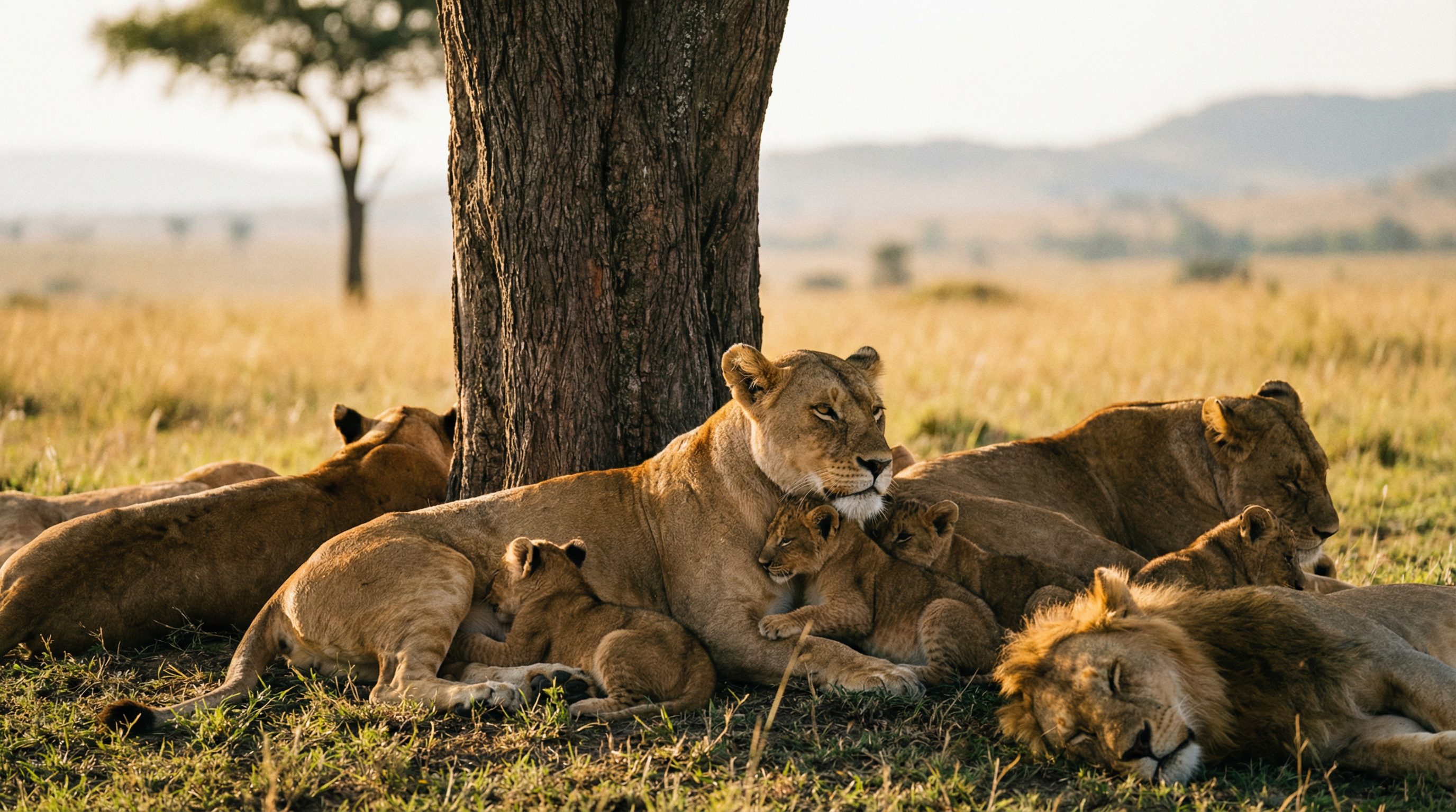捷克街头视频：非洲狮群日常生活纪录片
